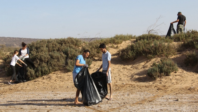 Initiative Océane sur la plage de Tafedna avec l’Echange