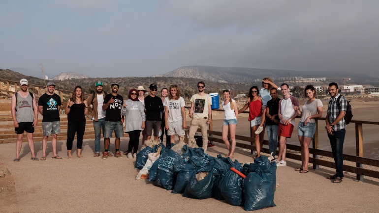 Campagne de nettoyage sur la plage de Taghazout !