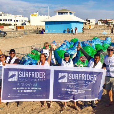 Opération beach cleaning à Sidi Kaouki